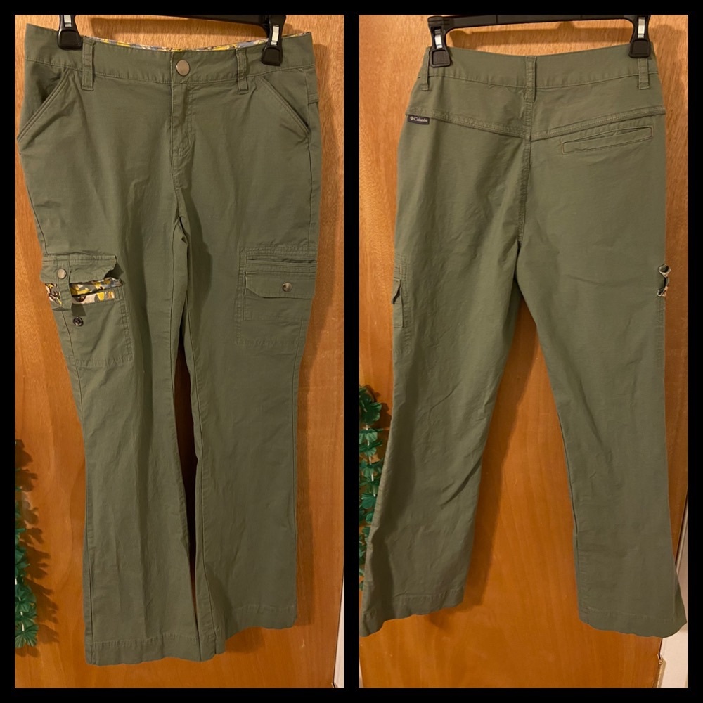 Green Columbia hiking pants